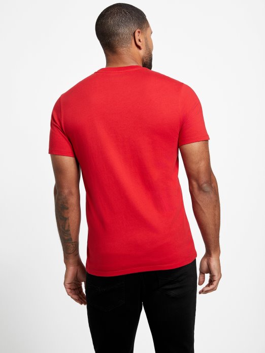 Sveučilišna Crvena Eko Sammo Logotip Tee Guess Shopping