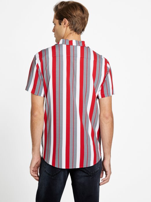 Sveučilišna Crvena Guess Shopping Naria Prugasta Košulja