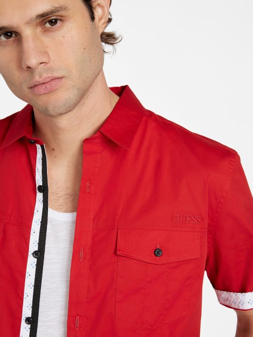 Sveučilišna Crvena Guess Shopping Sancho Košulja