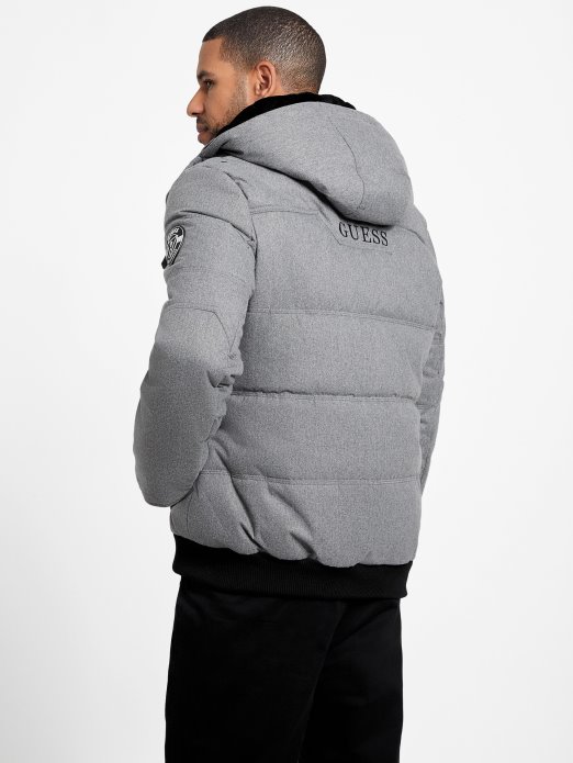 Svijetlo Melange Siva Guess Shopping Eko Pufer Jakna