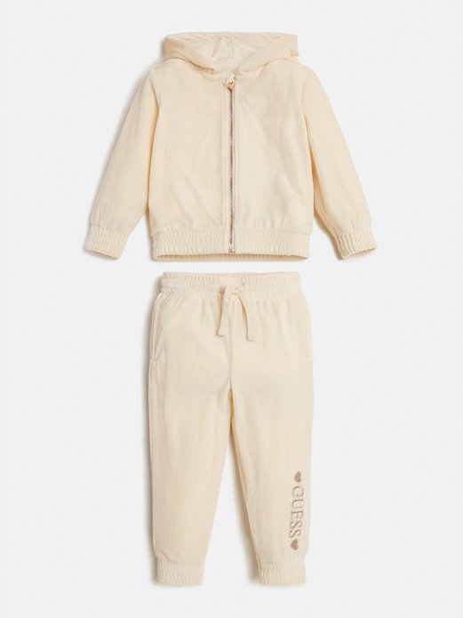 Svijetlo Ružičasta Majica S Kapuljačom I Komplet Hlača Pogodite Kupnju