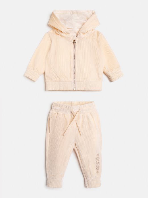 Svijetlo Ružičasti Komplet Majica S Kapuljačom I Hlačama Guess Shopping