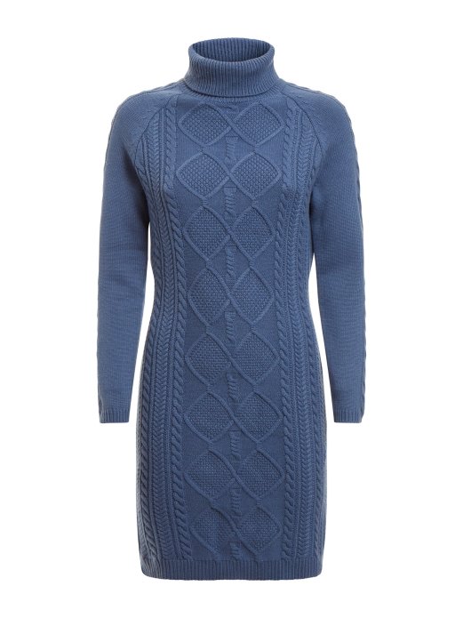 Svijetloplava Guess Džemper Haljina Od Mješavine Vune