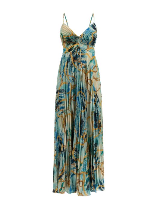 Svijetloplava Guess Shopping Marciano Maxi Haljina S Cijelim Printom