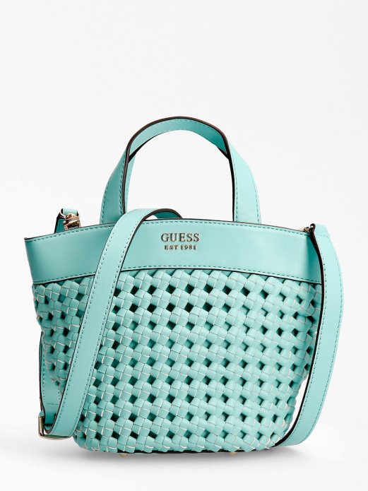 Svijetloplava Guess Shopping Sicilija Pleteni Mini Shopper