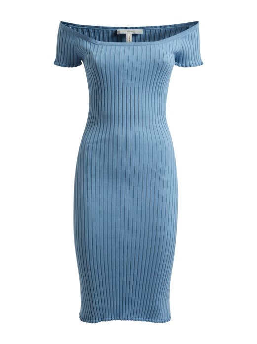 Svijetloplava Pripijena Džemper Haljina Guess Shopping