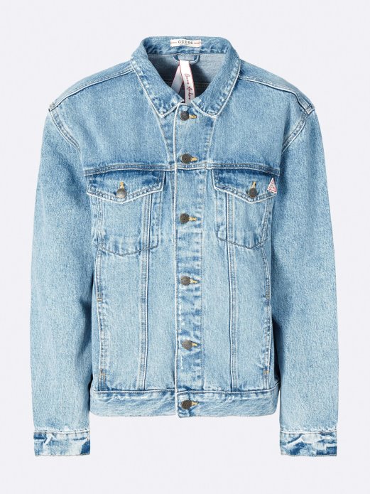 Svijetloplava Traper Jakna S Prednjim Džepovima Guess Shopping