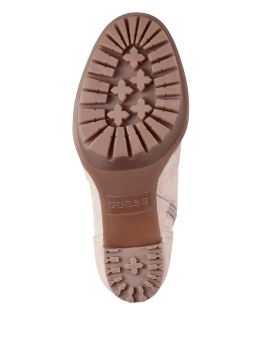 Svijetloružičaste Guess Shopping Emmalee Borbene čizme