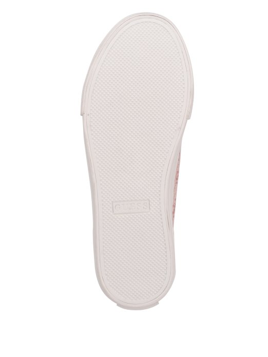 Svijetloružičaste Visoke Tenisice S Logotipom Guess Shopping Power 680