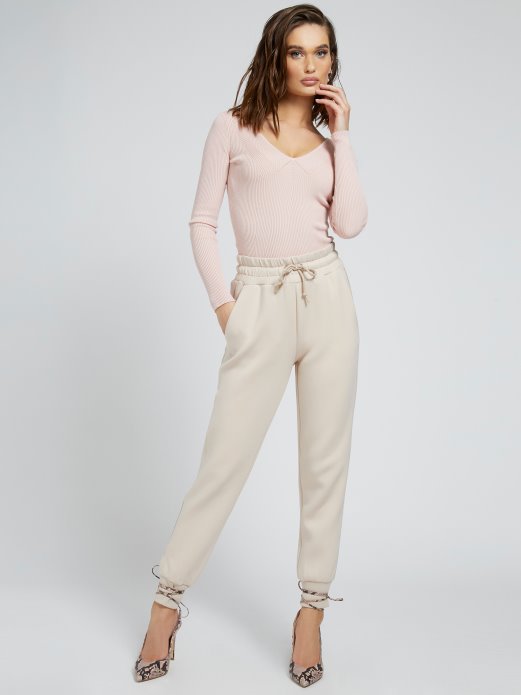 Svijetloružičasti Pulover Od Mješavine Viskoze Guess Shopping