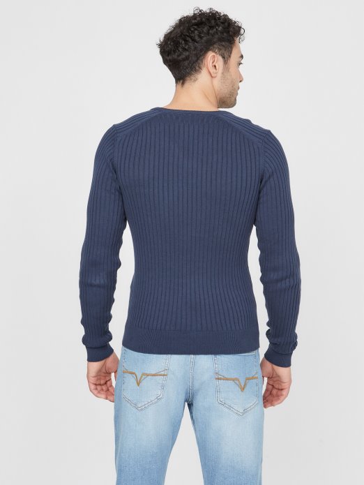 Svilena Plava Guess Shopping Sean Majica S Prorezom