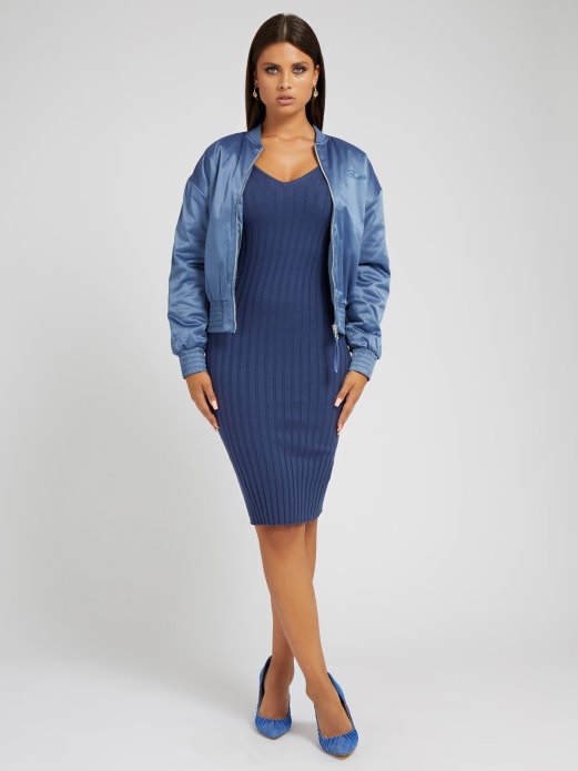 Svjetloplava Satenska Bomber Jakna Guess Shopping