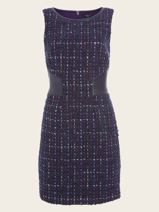 Tajna Pencil Haljina Od Tvida Guess Shopping Satelit Ljubičasta Multi