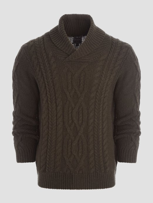 Tamna Kava Heather Multi Kyle šal Džemper Guess Shopping