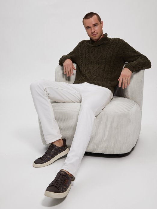 Tamna Kava Heather Multi Kyle šal Džemper Guess Shopping