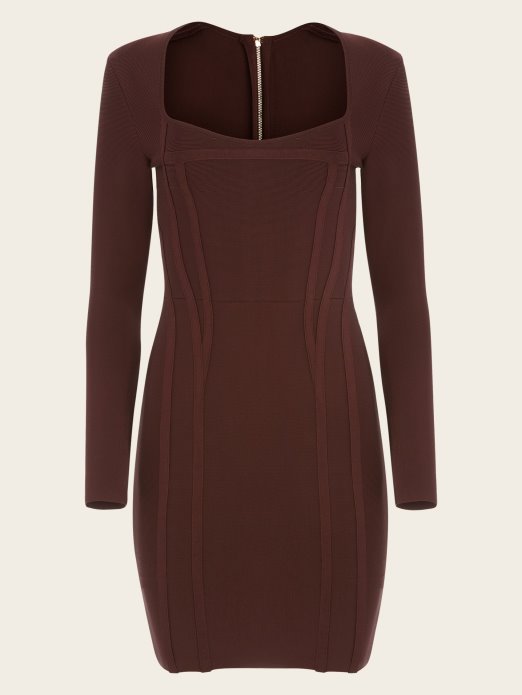 Tamni Bourbon Guess Shopping Kagan Bandage Haljina