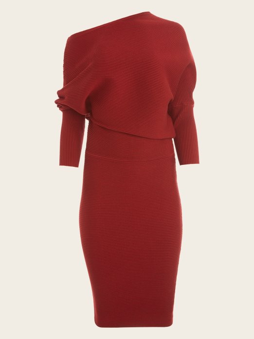 Tamno Džem Crvena Betsie Džemper Haljina Pogodi Kupnju