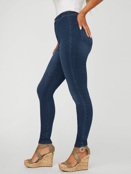 Tamno Pranje Guess Shopping Eko Nova Traperice S Oblinama Ultra Visokog Struka