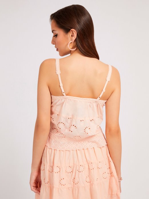 Tamno Ružičasta Guess Ušica Za Kupnju Detalja Vrh