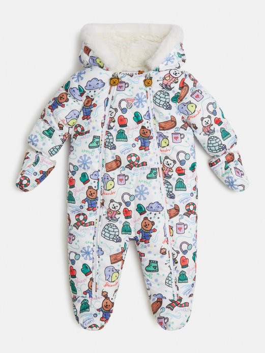 Tartan Print Puffer Guess Shopping Višebojni Uzorak