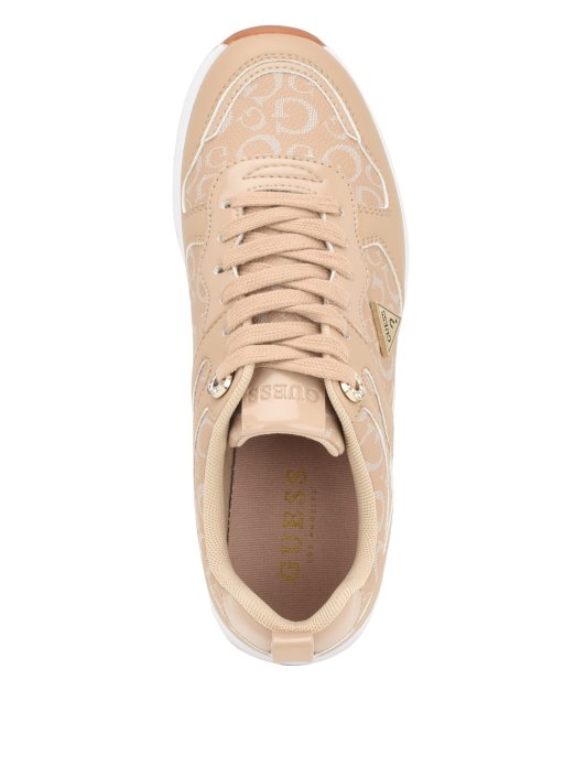 Taupe Guess Shopping Jolies Tenisice S Logotipom