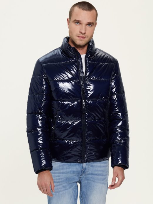 Tekući Efekt Puffer Plava Guess Shopping