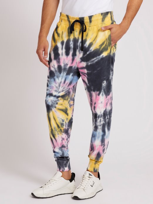 Tie-dye Jogger Hlače Guess Shopping Višebojni Uzorak