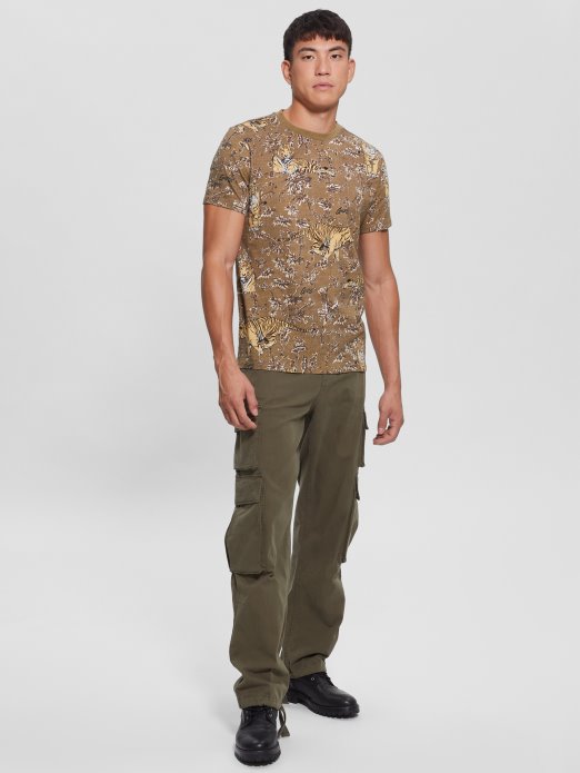 Tiger Crewneck Tee Tiger Džungla Print Guess Shopping