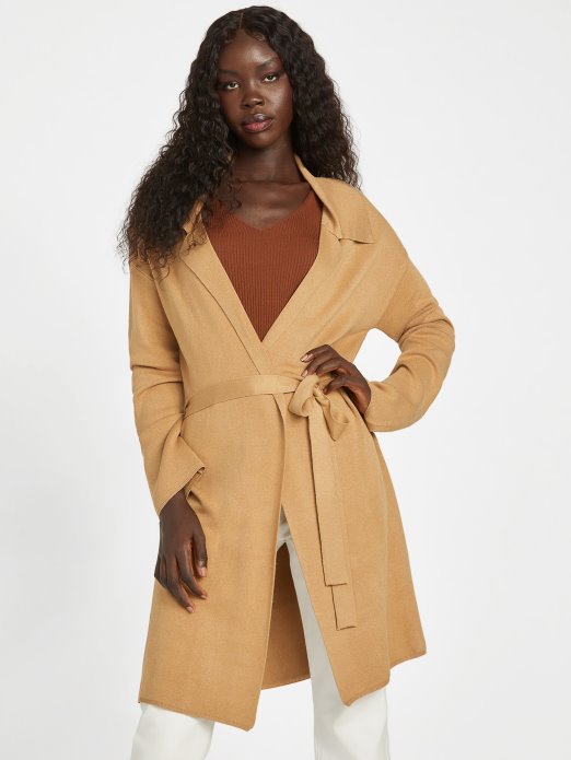 Toast Taupe Guess Shopping Dani Longline Kardigan