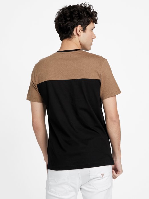 Toasted Taupe Multi Hanz Color-block Majica S Prorezom Guess Shopping