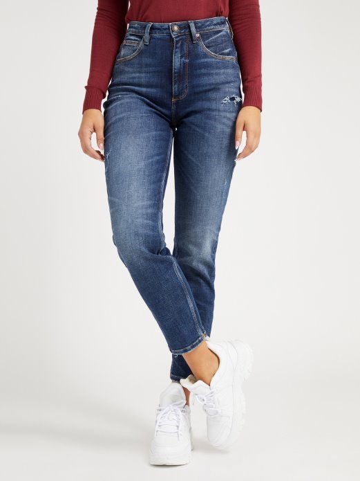 Traper Hlače Opuštenog Kroja Guess Shopping Plava