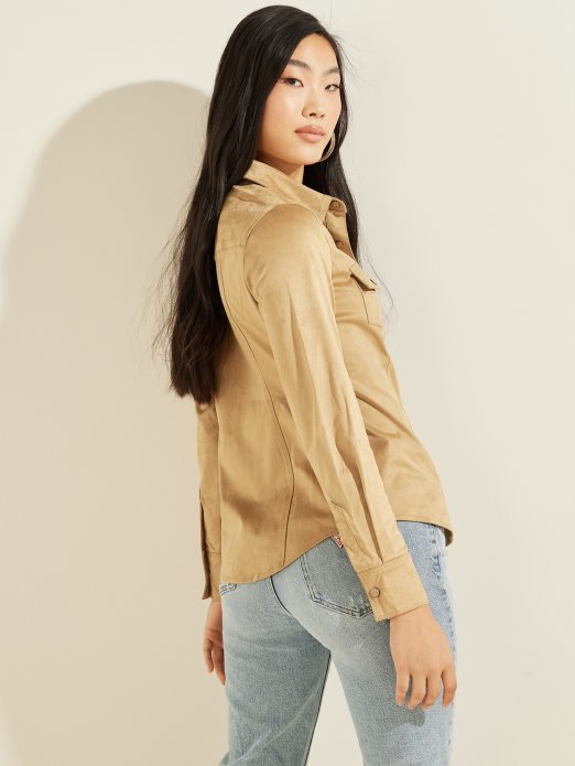 Tratinčica Košulja Guess Shopping Planinski Med