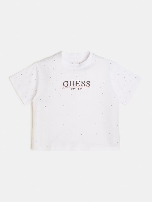 Trend Bijela Guess Shopping Prednja Majica S Logotipom