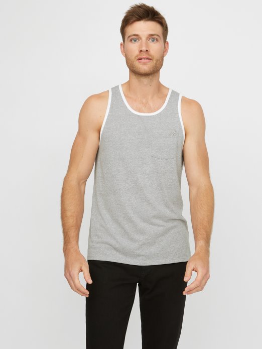 True White Multi Guess Shopping Roy Marled Tank