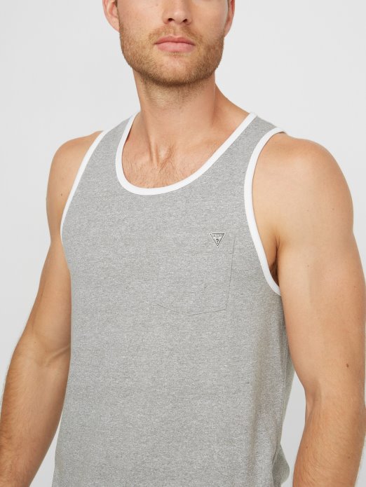 True White Multi Guess Shopping Roy Marled Tank