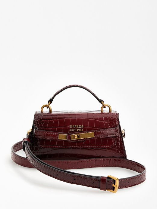 Tullia Krok Print Mikro Torbica Crvena Guess Shopping