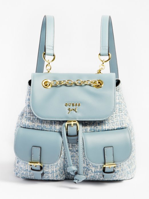 Tweed Bakcpack Guess Shopping Plava