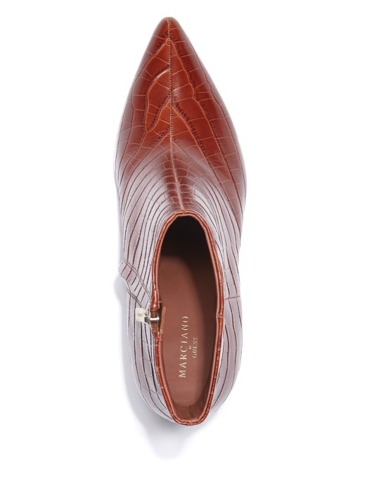 Ulea Croc Kožna čizma Guess Shopping Md Brn Bak