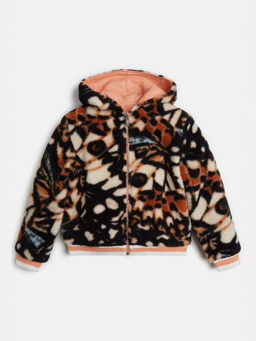 Umjetno Krzno Reverzibilni Bomber S Višebojnim Uzorkom Pogodi Kupnju