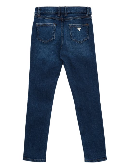 Uske Traperice Visokog Rasta Sa šljokicama (7-14) Guess Shopping Svijetle Zlatne Boje Za Sunčanje