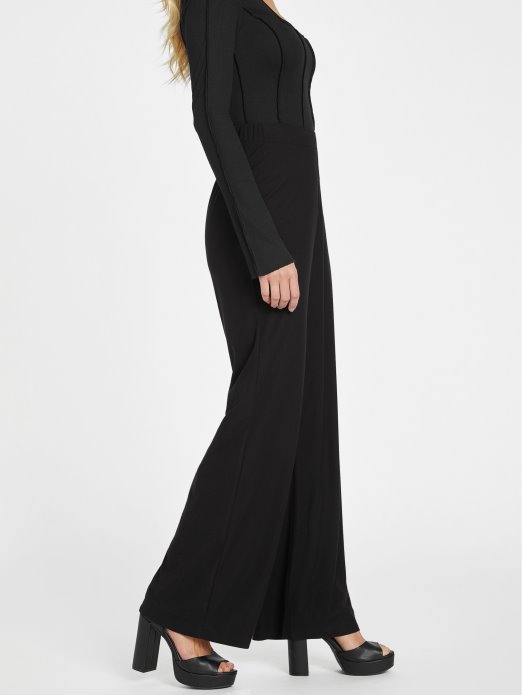 Valene Palazzo Hlače Jet Crne Guess Shopping