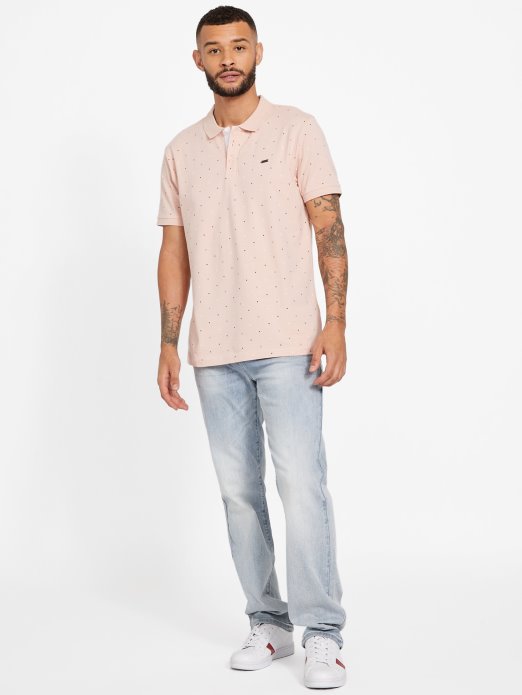 Vapor Rose Guess Shopping Eko Dev Geometrijska Polo Majica