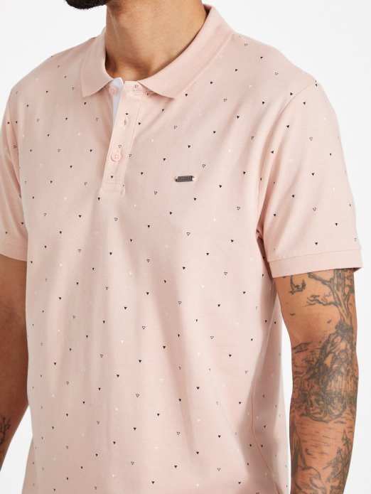 Vapor Rose Guess Shopping Eko Dev Geometrijska Polo Majica