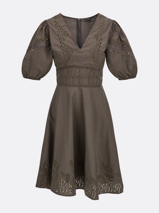 Vez Pamučna Haljina Guess Shopping Zelena