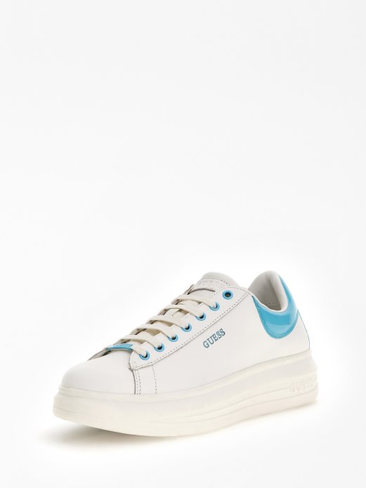 Vibo Tenisice Od Mješavine Kože Svijetloplave Guess Shopping