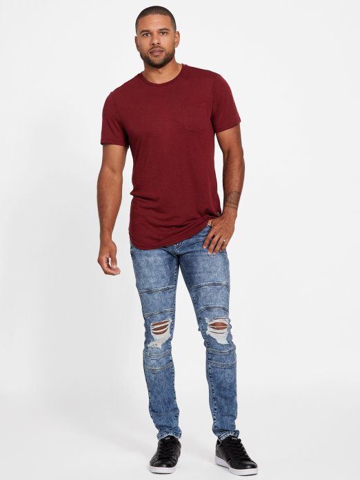Vino Guess Shopping Vantor Longline Tee