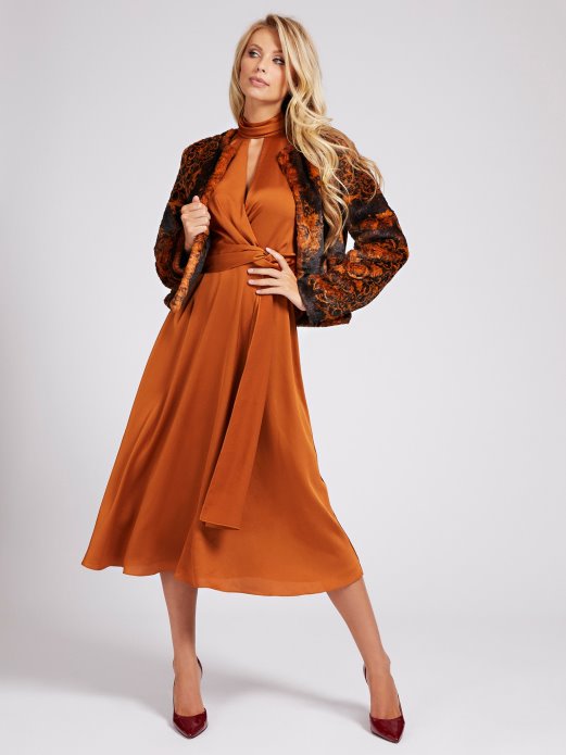 Višebojni Uzorak Guess Shopping Marciano Jakna Od Umjetnog Krzna