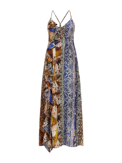 Višebojni Uzorak Po Cijelom Printu Duga Haljina Guess Shopping