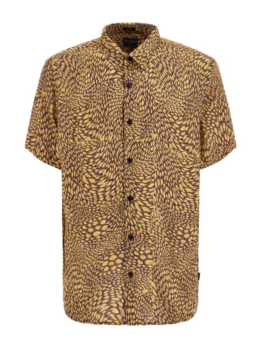 Višebojni Uzorak Preko Cijele Košulje S Printom Pogodi Kupnju