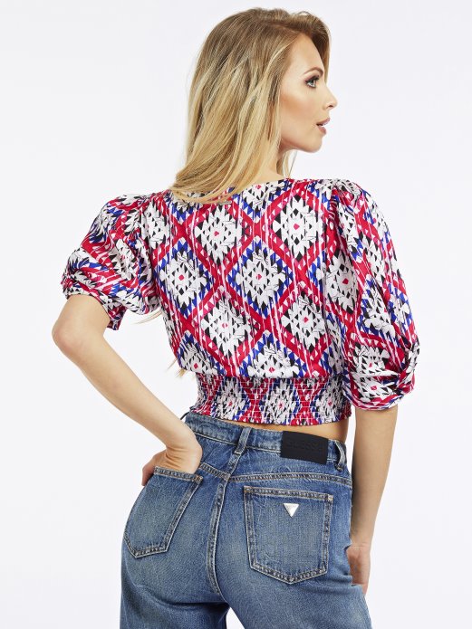 Višestruko Ružičasta Guess Kupovina Na Cijelom Vrhu S Printom